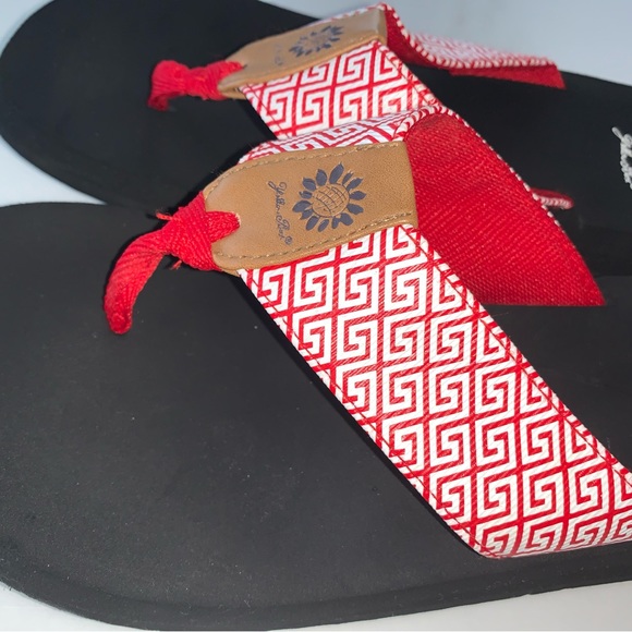 YELLOW BOX FLIP FLOPS SANDALS WOMENS SIZE 10 Worn 1x - Picture 5 of 10